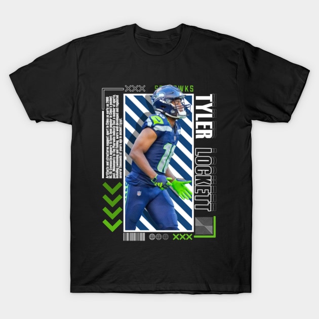 Tyler Lockett Paper Poster Version 10 T-Shirt by art.Hamdan